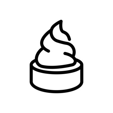 losyon vektörü ince çizgi simgesi