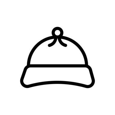 hat vektörü ince çizgi simgesi