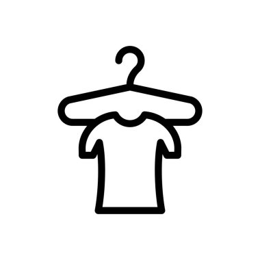 askı vektörü ince çizgi simgesi