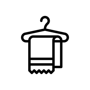 askı vektörü ince çizgi simgesi