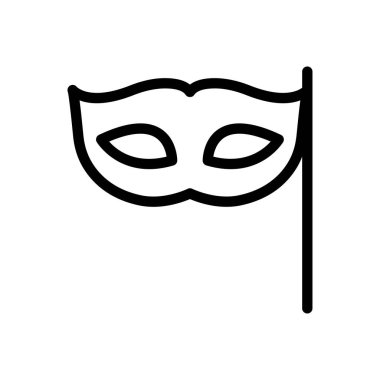 karnaval vektörü ince çizgi simgesi