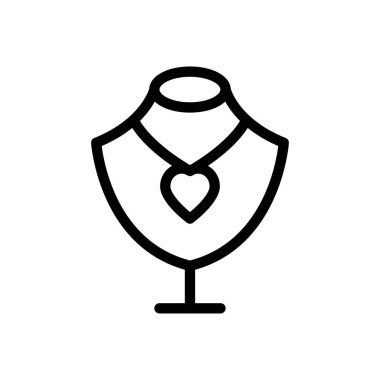 İnci vektör ince çizgi simgesi