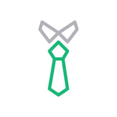 elbise vektörü renk çizgisi simgesi