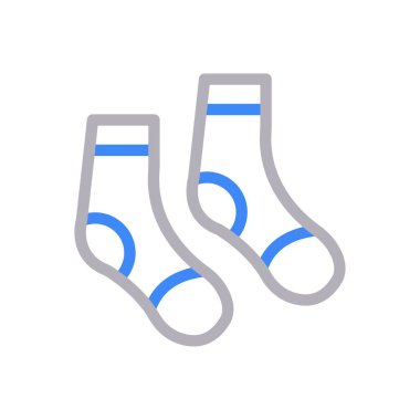 Kumaş vektör renk çizgisi simgesi