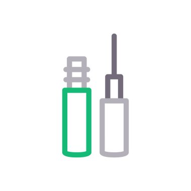 makyaj vektörü renk çizgisi simgesi