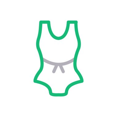 giysi vektör renk çizgisi simgesi