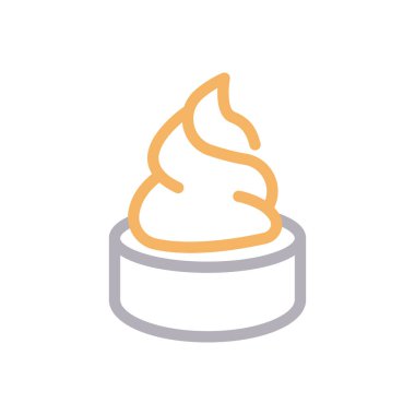 losyon vektör renk çizgisi simgesi