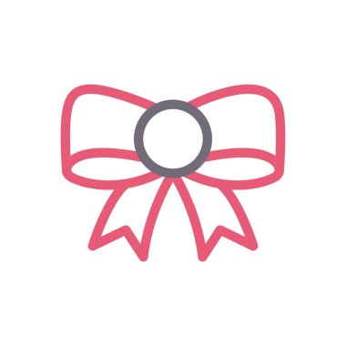 hediye vektör renk çizgisi simgesi