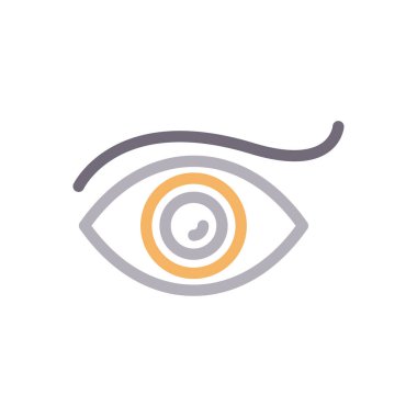 görünüm vektör renk çizgisi simgesi