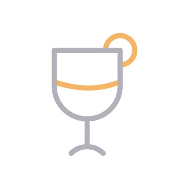 içecek vektör renk çizgisi simgesi