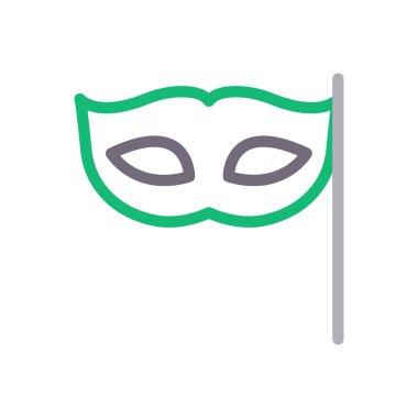 karnaval vektör renk çizgisi simgesi