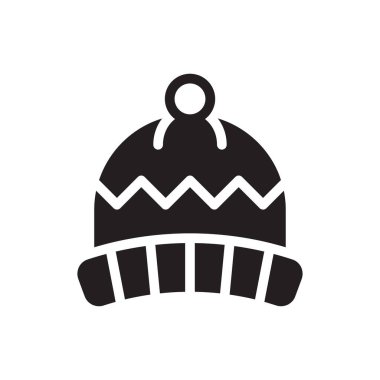 Kış vektörü düz simgesi