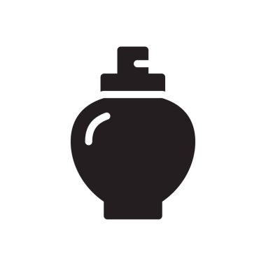 Parfüm vektörü simgesi düz simgesi