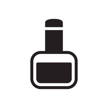 makyaj vektörü simgesi düz simge