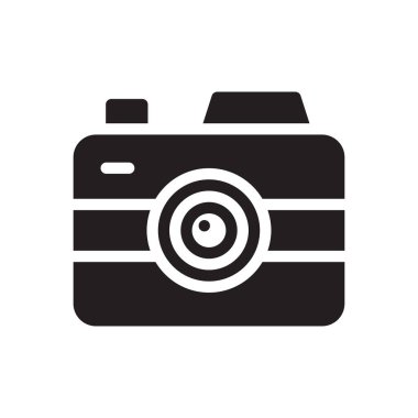 kamera vektör simgesi düz simge