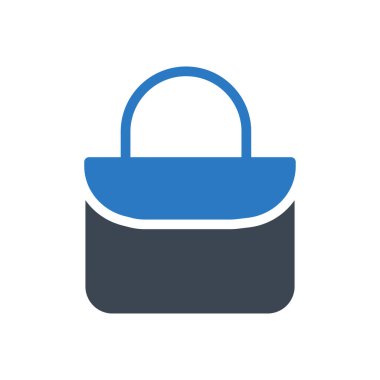 çanta vektör renk simgesi