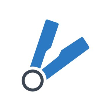 saç vektörü renk simgesi