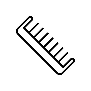 saç vektörü ince çizgi simgesi