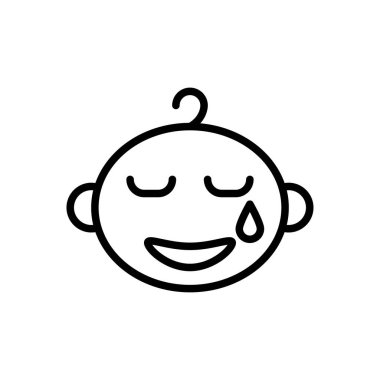 bebek vektör ince çizgi simgesi