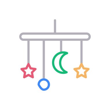 oyuncak vektör renk çizgisi simgesi