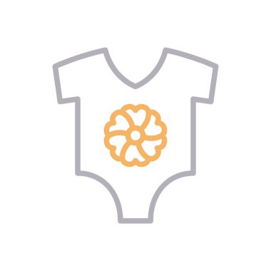 Kumaş vektör renk çizgisi simgesi