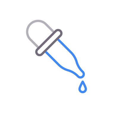 tıbbi vektör renk çizgisi simgesi