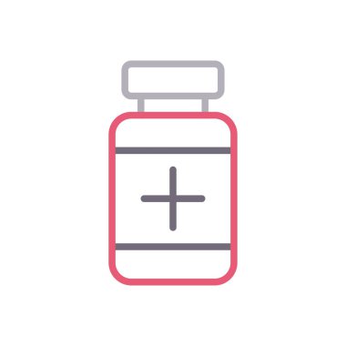 tıp vektörü renk çizgisi simgesi