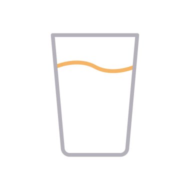 cam vektör renk çizgisi simgesi