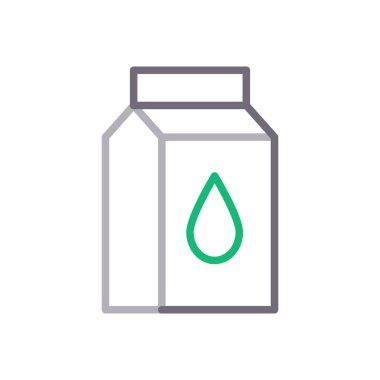 paket vektör renk çizgisi simgesi