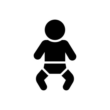 çocuk vektör düz simge