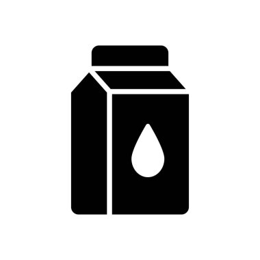 paket vektör glyph düz simgesi