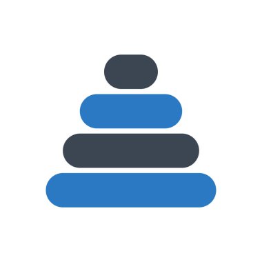 Çocuklar vektör renk simgesi