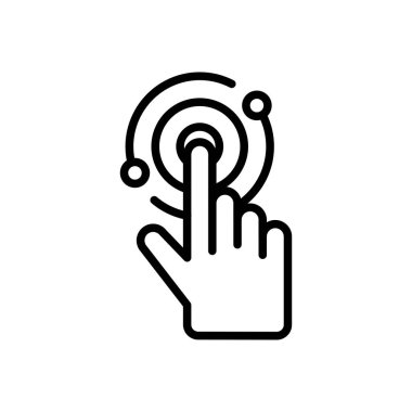 Vektör ince çizgi simgesine tıklayın