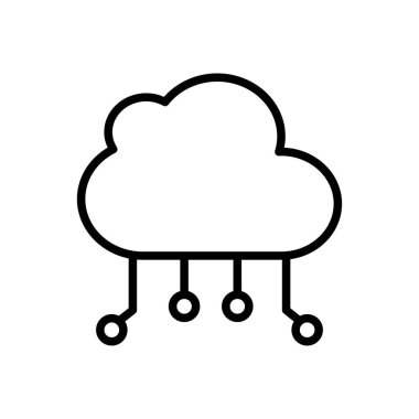 hesaplama vektörü ince çizgi simgesi