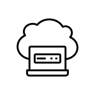 çevrimiçi vektör ince çizgi simgesi