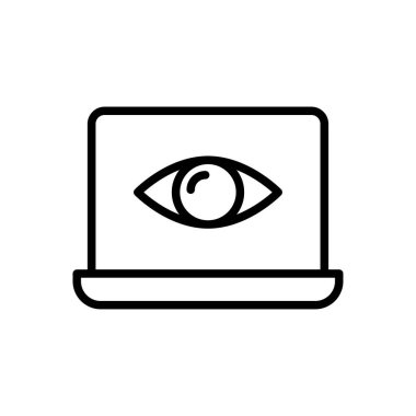 görünür vektör ince çizgi simgesi