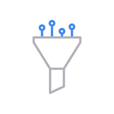 vektör renk çizgisi simgesini sırala