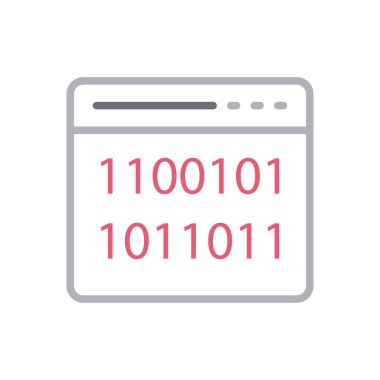 Web sayfası renk çizgisi simgesi