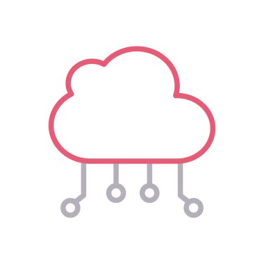 hesaplama vektörü renk çizgisi simgesi