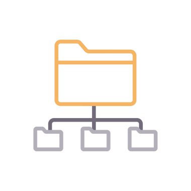 dizin vektör renk çizgisi simgesi