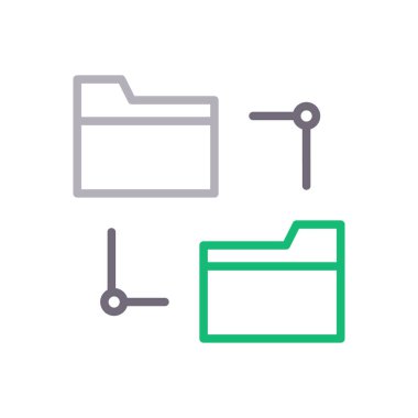 dizin vektör renk çizgisi simgesi