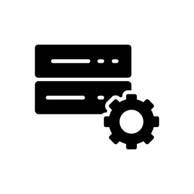 veritabanı vektör düz simgesi