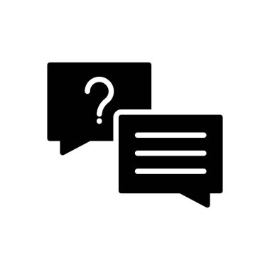 yardımcı vektör glyph düz simgesi