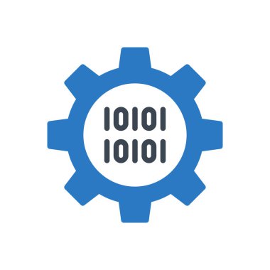 programlama vektörü renk simgesi