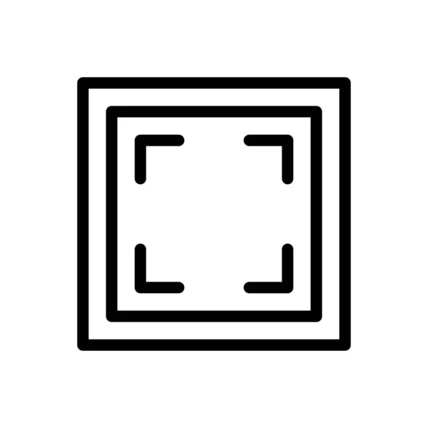 Kamera Vektor Thin Line Symbol — Stockvektor