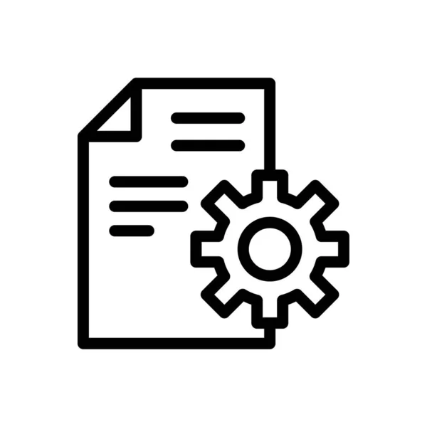 Réglage Vectoriel Ligne Mince Icône — Image vectorielle