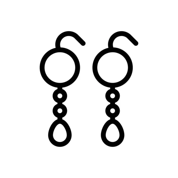 Juwelenvektor Thin Line Symbol — Stockvektor