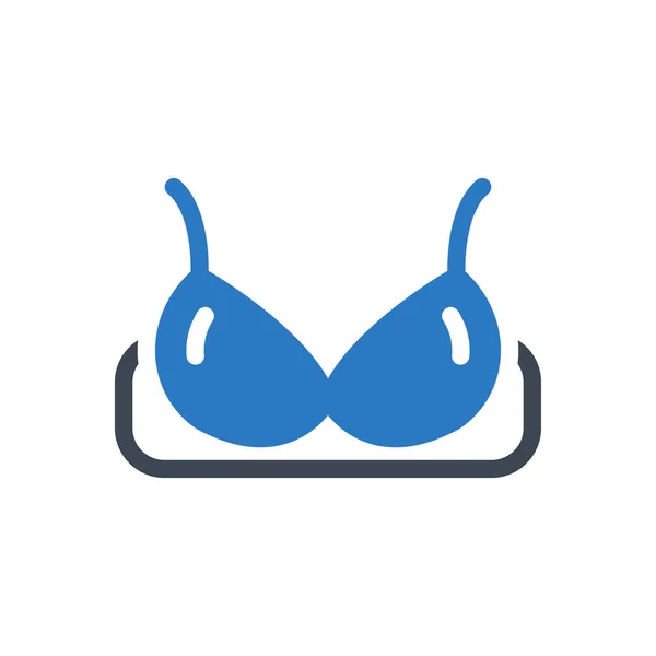 Bikini Vecteur Glyphe Couleur Icône — Image vectorielle