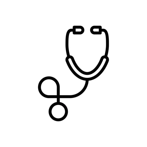 Checkup Vector Dunne Lijn Pictogram — Stockvector