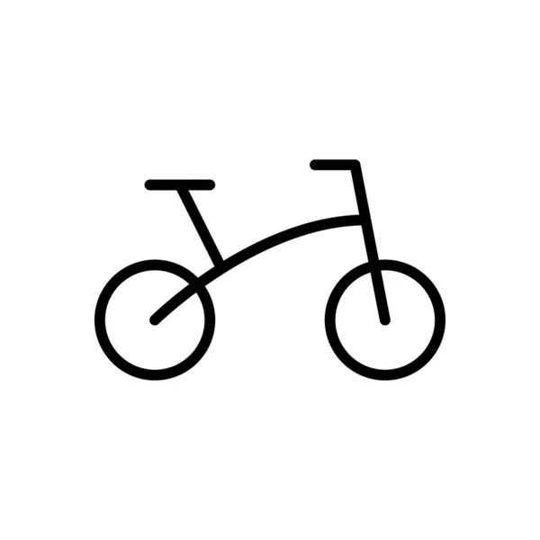 Fahrrad Vektor Glyphen Flach Symbol — Stockvektor